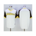 San Diego Padres Blank White 1978 Turn Back The Clock Stitched Baseball Jersey