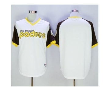 San Diego Padres Blank White 1978 Turn Back The Clock Stitched Baseball Jersey