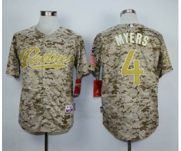 mlb jerseys san diego padres #4 myers camo