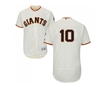 Men San Francisco Giants #10 Evan Longoria Cream Flexbase Authentic Collection Stitched Baseball Jersey