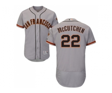 Men San Francisco Giants #22 Andrew McCutchen Grey Flexbase Authentic Collection Road Stitched MLB Jersey