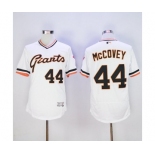 Men San Francisco Giants #44 Willie McCovey Majestic White Flexbase Authentic Collection Cooperstown Player Jersey