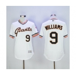 Men San Francisco Giants #9 Matt Williams Majestic White Flexbase Authentic Collection Cooperstown Player Jersey