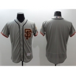 Men San Francisco Giants Blank Majestic Gray Flexbase Authentic Collection Alternate Team Jersey