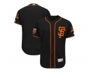 Men San Francisco Giants Customized Majestic Black 2018 Spring Training Flex Base Team Jersey