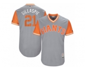 Men's 2017 Little League World Series Giants #21 Conor Gillaspie Gillaspie Gray Jersey