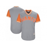 Men's 2017 Little League World Series San Francisco Giants Gray Jersey