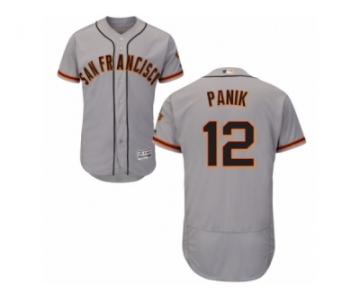 Men's Majestic San Francisco Giants #12 Joe Panik Grey Flexbase Authentic Collection MLB Jersey