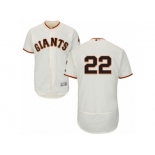 Men's Majestic San Francisco Giants #22 Jake Peavy Cream Flexbase Authentic Collection MLB Jersey