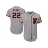 Men's Majestic San Francisco Giants #22 Jake Peavy Gray Flexbase Authentic Collection MLB Jersey