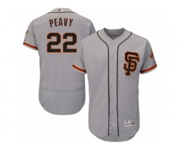 Men's Majestic San Francisco Giants #22 Jake Peavy Gray Flexbase Authentic Collection MLB Jersey