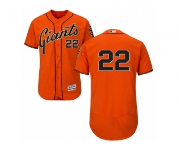 Men's Majestic San Francisco Giants #22 Jake Peavy Orange Flexbase Authentic Collection MLB Jersey