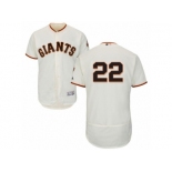 Men's Majestic San Francisco Giants #22 Will Clark Cream Flexbase Authentic Collection MLB Jersey