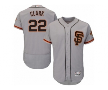 Men's Majestic San Francisco Giants #22 Will Clark Gray Flexbase Authentic Collection MLB Jersey