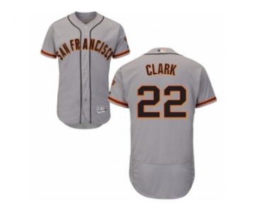 Men's Majestic San Francisco Giants #22 Will Clark Grey Flexbase Authentic Collection MLB Jersey