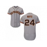 Men's Majestic San Francisco Giants #24 Willie Mays Grey Flexbase Authentic Collection MLB Jersey