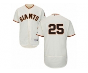 Men's Majestic San Francisco Giants #25 Barry Bonds Cream Flexbase Authentic Collection MLB Jersey