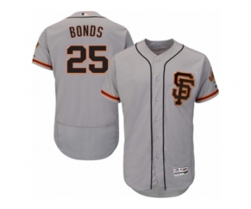 Men's Majestic San Francisco Giants #25 Barry Bonds Gray Flexbase Authentic Collection MLB Jersey