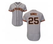 Men's Majestic San Francisco Giants #25 Barry Bonds Grey Flexbase Authentic Collection MLB Jersey