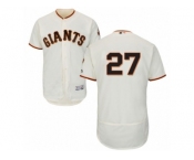 Men's Majestic San Francisco Giants #27 Juan Marichal Cream Flexbase Authentic Collection MLB Jersey