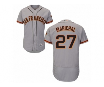 Men's Majestic San Francisco Giants #27 Juan Marichal Grey Flexbase Authentic Collection MLB Jersey