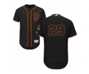 Men's Majestic San Francisco Giants #29 Jeff Samardzija Black Flexbase Authentic Collection MLB Jersey