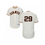 Men's Majestic San Francisco Giants #29 Jeff Samardzija Cream Flexbase Authentic Collection MLB Jersey