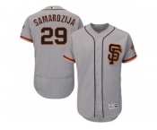 Men's Majestic San Francisco Giants #29 Jeff Samardzija Gray Flexbase Authentic Collection MLB Jersey