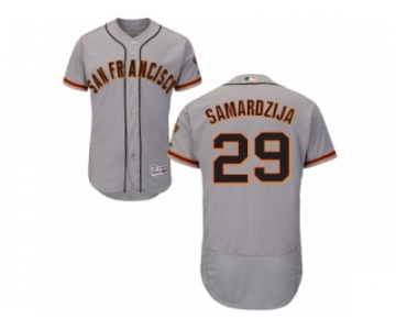 Men's Majestic San Francisco Giants #29 Jeff Samardzija Grey Flexbase Authentic Collection MLB Jersey