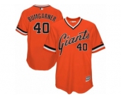 Men's Majestic San Francisco Giants #40 Madison Bumgarner Authentic Orange 1978 Turn Back The Clock MLB Jersey