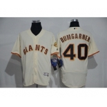 Men's Majestic San Francisco Giants #40 Madison Bumgarner Cream Flexbase Authentic Collection MLB Jersey