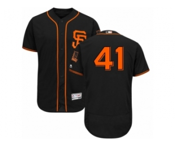 Men's Majestic San Francisco Giants #41 Mark Melancon Black Flexbase Authentic Collection MLB Jersey