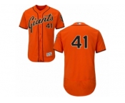 Men's Majestic San Francisco Giants #41 Mark Melancon Orange Flexbase Authentic Collection MLB Jersey