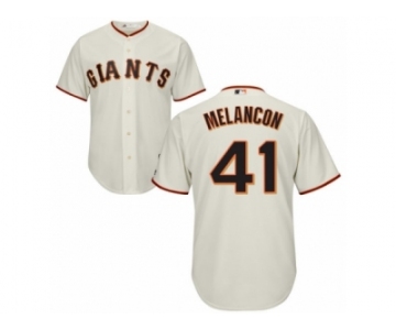 Men's Majestic San Francisco Giants #41 Mark Melancon Replica Cream Home Cool Base MLB Jersey