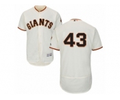 Men's Majestic San Francisco Giants #43 Dave Dravecky Cream Flexbase Authentic Collection MLB Jersey