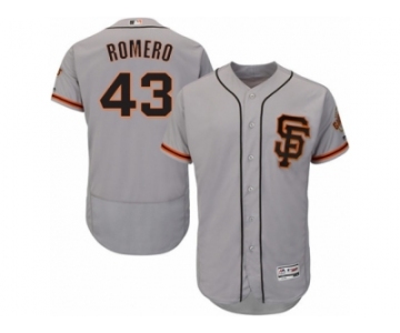 Men's Majestic San Francisco Giants #43 Ricky Romero Gray Flexbase Authentic Collection MLB Jersey