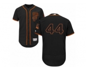 Men's Majestic San Francisco Giants #44 Willie McCovey Black Flexbase Authentic Collection MLB Jersey