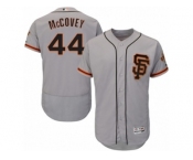 Men's Majestic San Francisco Giants #44 Willie McCovey Gray Flexbase Authentic Collection MLB Jersey