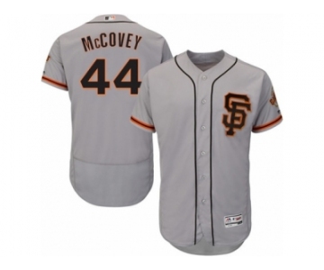 Men's Majestic San Francisco Giants #44 Willie McCovey Gray Flexbase Authentic Collection MLB Jersey