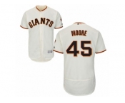 Men's Majestic San Francisco Giants #45 Matt Moore Cream Flexbase Authentic Collection MLB Jersey