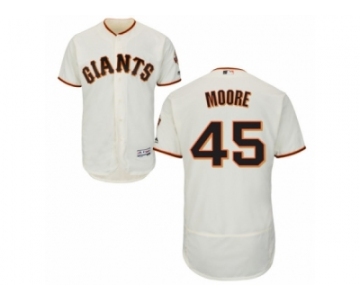 Men's Majestic San Francisco Giants #45 Matt Moore Cream Flexbase Authentic Collection MLB Jersey