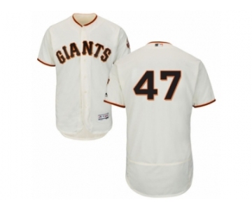 Men's Majestic San Francisco Giants #47 Johnny Cueto Cream Flexbase Authentic Collection MLB Jersey