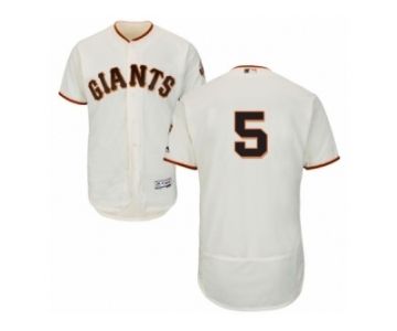 Men's Majestic San Francisco Giants #5 Matt Duffy Cream Flexbase Authentic Collection MLB Jersey