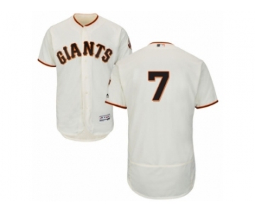 Men's Majestic San Francisco Giants #7 Gregor Blanco Cream Flexbase Authentic Collection MLB Jersey