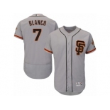 Men's Majestic San Francisco Giants #7 Gregor Blanco Gray Flexbase Authentic Collection MLB Jersey