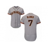 Men's Majestic San Francisco Giants #7 Gregor Blanco Grey Flexbase Authentic Collection MLB Jersey