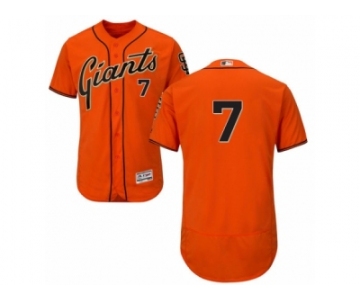 Men's Majestic San Francisco Giants #7 Gregor Blanco Orange Flexbase Authentic Collection MLB Jersey