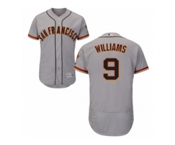 Men's Majestic San Francisco Giants #9 Matt Williams Grey Flexbase Authentic Collection MLB Jersey