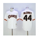 Men's Mitchell and Ness San Francisco Giants #44 Willie McCovey Authentic White 1989 Throwback MLB Jersey