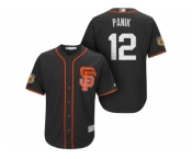 Men's San Francisco Giants #12 Joe Panik 2017 Spring Training Cool Base Stitched MLB Jersey